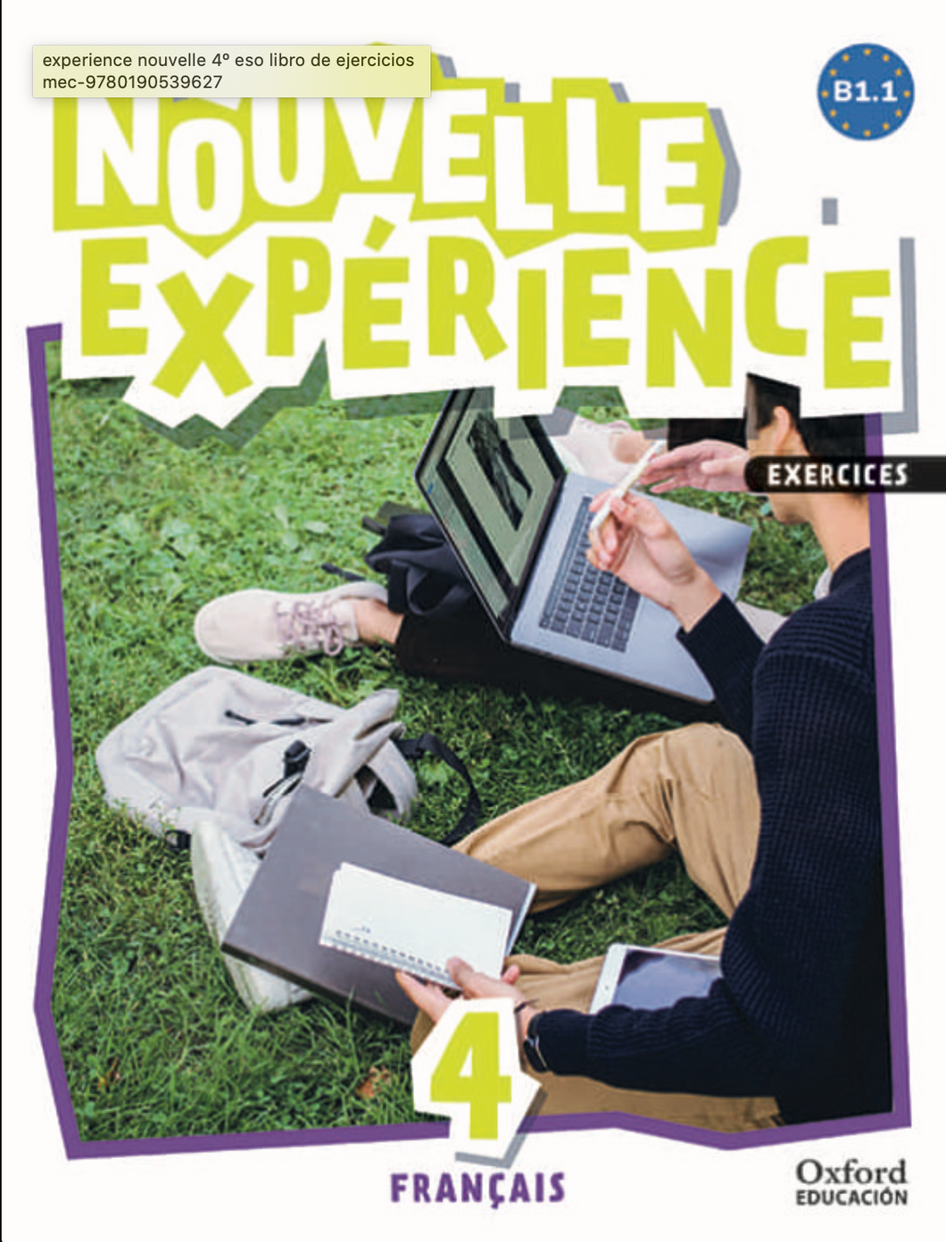 Experience Nouvelle 4.;exercicesLivre d'exercices