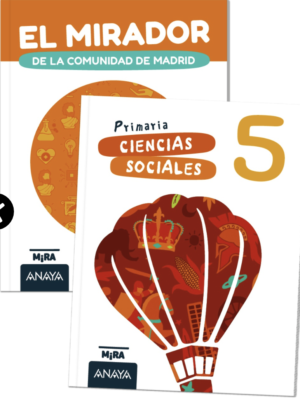 CIENCIAS SOCIALES 5 + EL MIRADOR DE LA COMUNIDAD DE MADRID